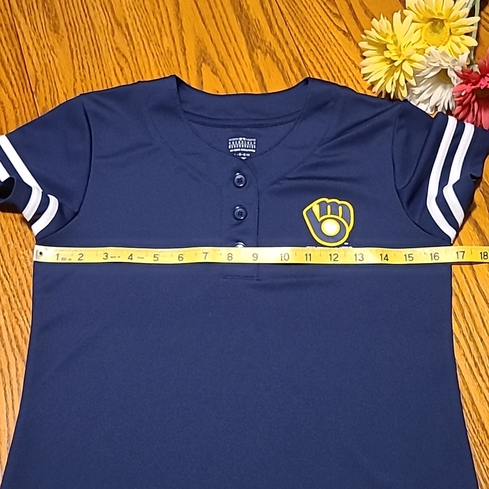 Milwaukee Brewers Baseball Top - Girl's Large - Picture 5 of 6